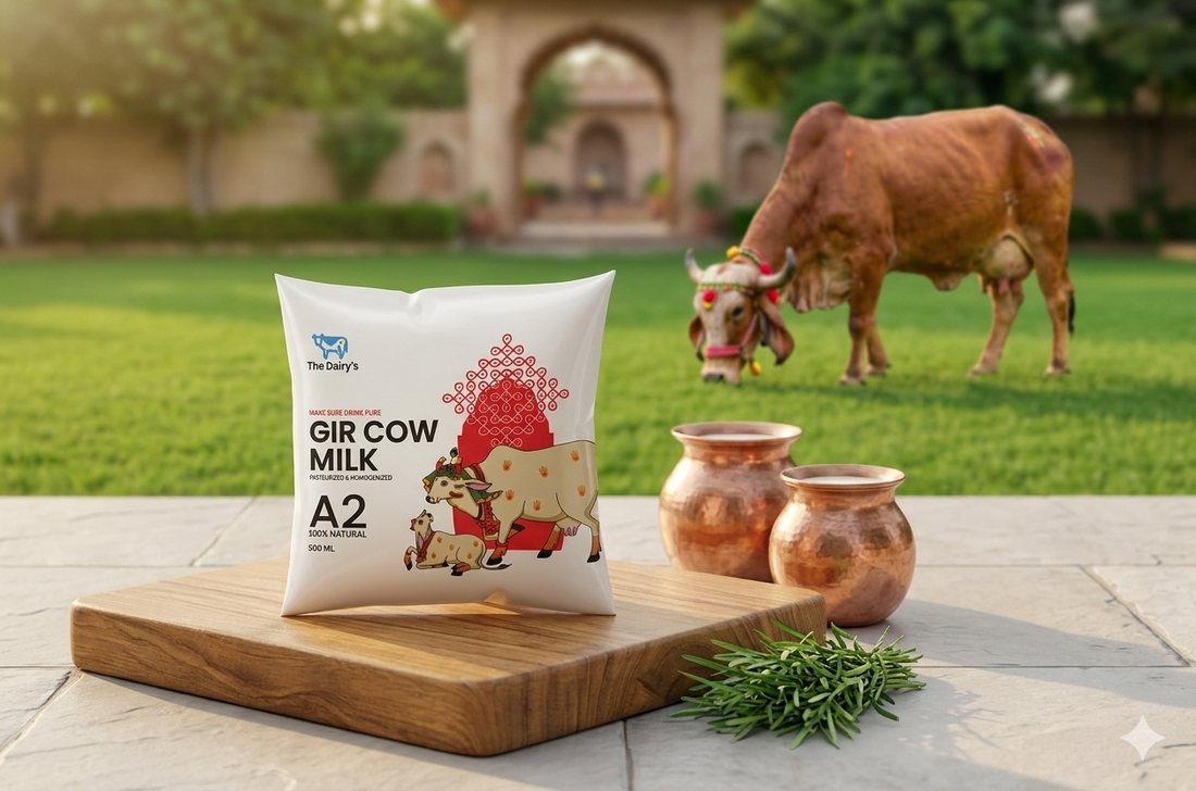 Pure A2 Gir Cow Milk - 500ml