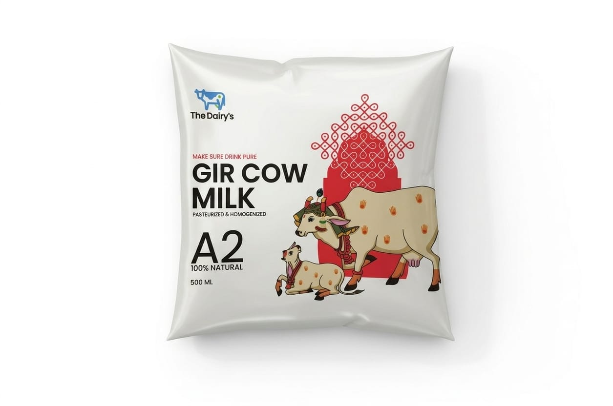 Pure A2 Gir Cow Milk - 500ml